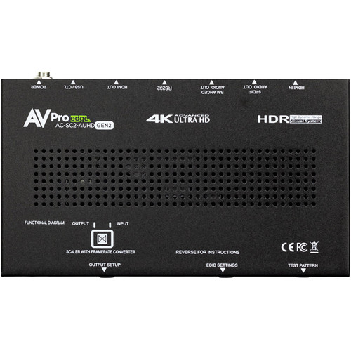 AVPro Edge AC-SC2-AUHD-GEN2 SC2 Gen 2 Up/Down Scaler, EDID Manager, Audio De-Embedder & Image Enhancer -