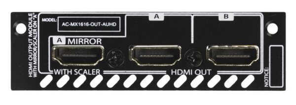 AVPro Edge AC-MX1616-OUT-AUHD 2 HDMI Output Card with 1 HDMI Mirror/Scaler - AVPro