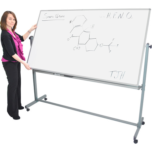 Luxor MB7240WW Mobile Magnetic Reversible Whiteboard (72 x 40") - Luxor