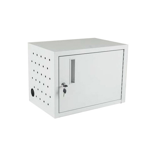 Luxor 12-Tablet Wall/Desk Charging Box (Gray) - Luxor