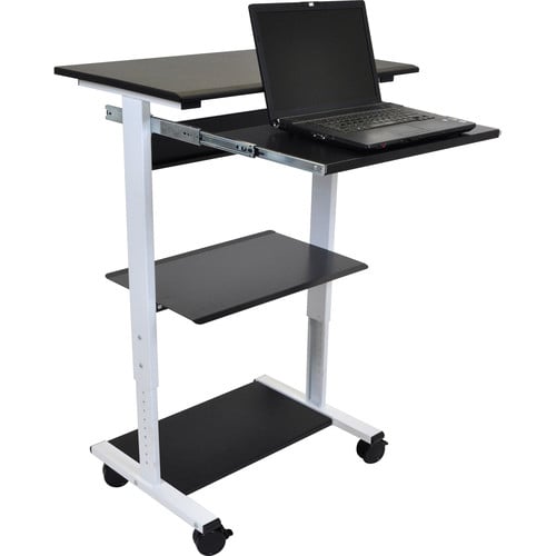 Luxor Three-Shelf Adjustable Stand-Up Workstation -