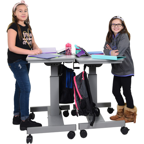 Luxor Student Sit/Stand Desk with Crank Handle - Luxor