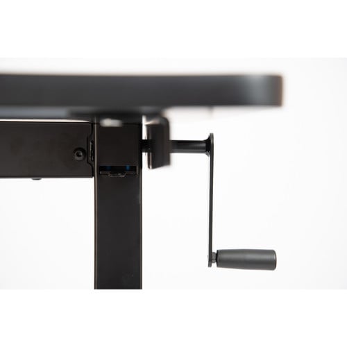 Luxor 60" High Speed Crank Adjustable Stand Up Desk (Black/Dark Walnut) - Luxor