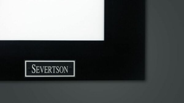 Severtson IF169120HCNCMP 120in 16:9 Fixed Frame Projector Screen, High Contrast Grey Micro-perf - Severtson Screens