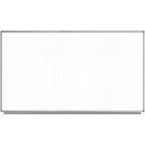 Luxor 72 x 40" Wall-Mounted Magnetic Ghost Grid Whiteboard - Luxor
