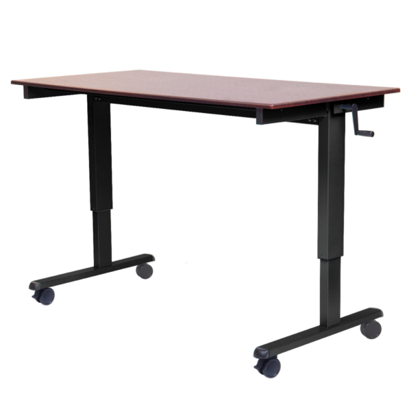 Luxor STANDCF48-BK/DW 48" Crank Adjustable Stand Up Desk - Luxor