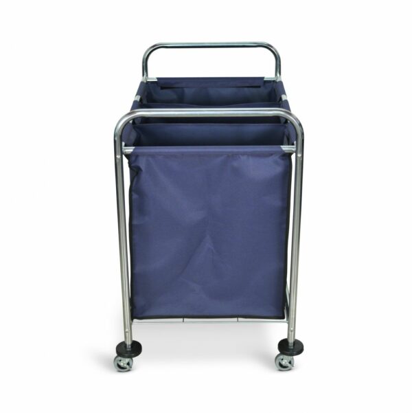 Luxor HL15 Industrial Laundry Cart - Divided Canvas Bag - Luxor