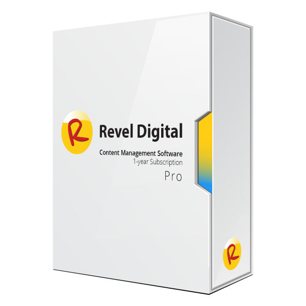Viewsonic SW-091 Revel Digital CMS, Pro Subscription Plan License Key for 12 Months (1 Year) for one device - ViewSonic Corp.