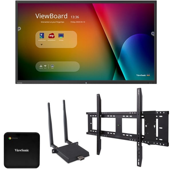 Viewsonic IFP8650-C1 86” ViewBoard® 4K Ultra HD Interactive Flat Panel Chrome Bundle 1 - ViewSonic Corp.