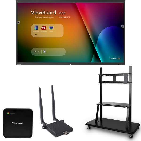 Viewsonic IFP9850-E2 98” ViewBoard® 4K Ultra HD Interactive Flat Panel Chrome Bundle 1 - ViewSonic Corp.