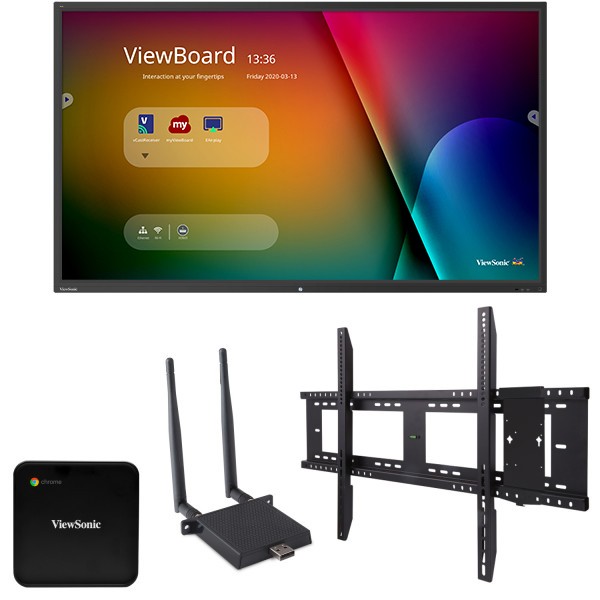 Viewsonic IFP7550-C1 75” ViewBoard® 4K Ultra HD Interactive Flat Panel Chrome Bundle 1 - ViewSonic Corp.