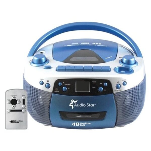 Hamilton 5050ULTRA Buhl AudioStar Boombox Radio, CD, USB, Cassette Player with Tape and CD to MP3 Converter - Hamilton Electronics Corp.