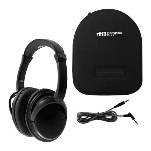 Hamilton NCHBC1 Deluxe Active Noise-Cancelling Headphones with Case - Hamilton Electronics Corp.