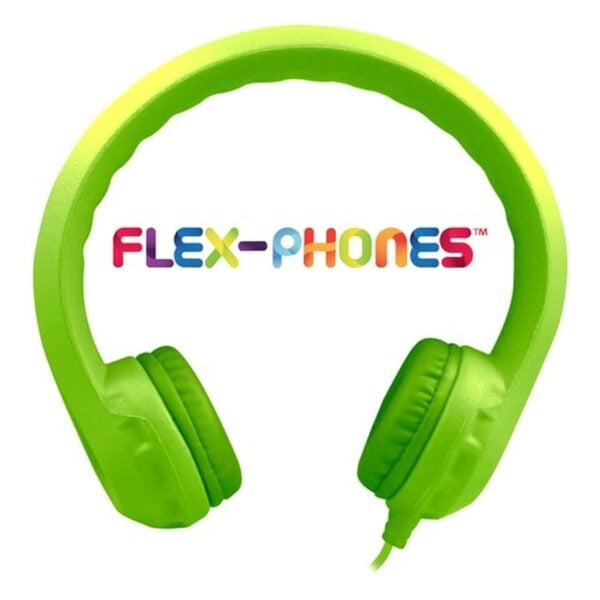 Hamilton KIDS-GRN Flex-Phones™ Single Construction Foam Headphones - Green -