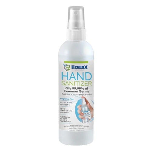 Hamilton XHS-16 HygenX 80% Ethyl Alcohol Hand Sanitizer - Fully FDA Compliant - 16 oz. Bottle - Hamilton Electronics Corp.