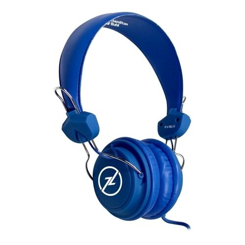 Hamilton SOP-FVBLU HamiltonBuhl Sack-O-Phones, 5 Blue Favoritz Stereo Headsets with In-Line Microphone and TRRS Plug in a Carry Bag - Hamilton Electronics Corp.
