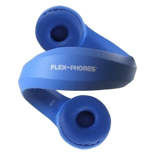 Hamilton HMC-18KBL Lab Pack of 18 Blue Flex-Phones™ Indestructible Foam Headphones for Early Learners -