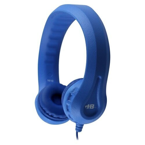 Hamilton HMC-18KBL Lab Pack of 18 Blue Flex-Phones™ Indestructible Foam Headphones for Early Learners -