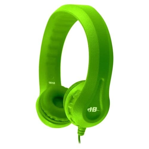 Hamilton KIDS-GRN Flex-Phones™ Single Construction Foam Headphones - Green - Hamilton Electronics Corp.
