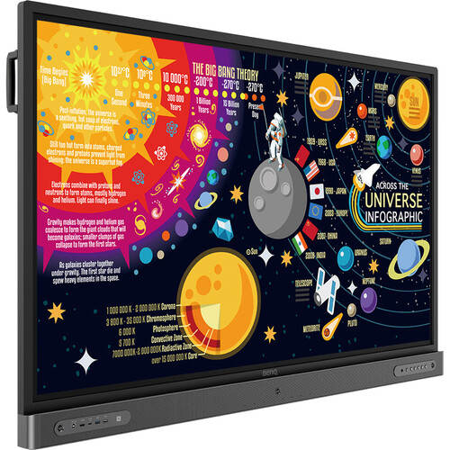 BenQ RP6502 65" Class 4K UHD Educational Touchscreen LED Display, Black (3 Years Warranty) - BenQ America Corp.