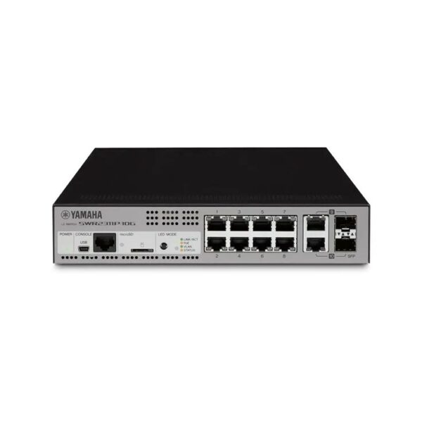 Yamaha SWR2311P-10G 8-Port Managed L2 Switch With Poe - Yamaha Commercial Audio Systems, Inc.