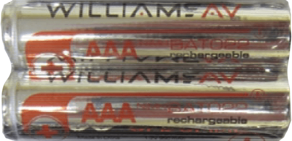 Williams AV BAT 022-2 Two AAA NiMH rechargeable batteries - Williams AV