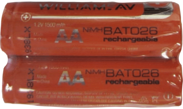 Williams AV BAT 026-2 Two AA NiMH rechargeable batteries - Williams AV