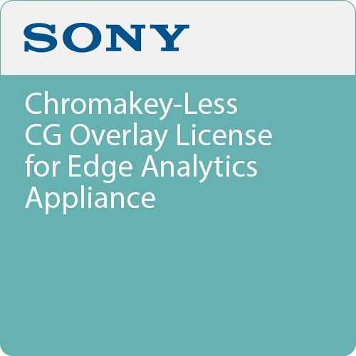 Sony REAL0400 Chromakey-Less CG Overlay License for Edge Analytics Appliance - Sony