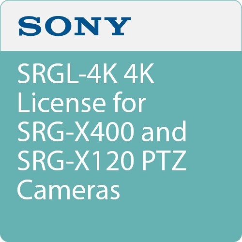 Sony SRGL4K 4K License for SRG-X400 and SRG-X120 PTZ Cameras - Sony