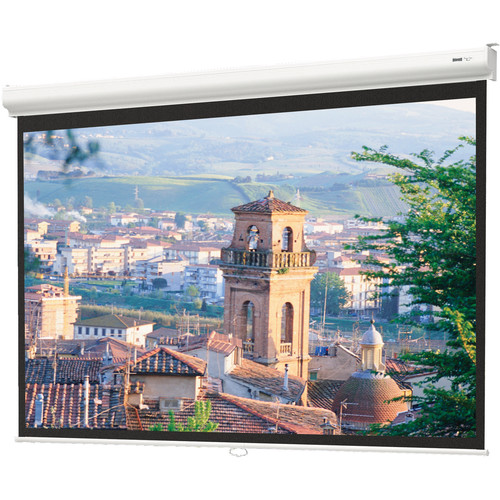 Da-Lite 91980 Designer Contour Manual Screen with CSR (Controlled Screen Return) - 45 x 80" - 92" Diagonal - HDTV Format (16:9 Aspect) - Matte White - Da-Lite Screen Company