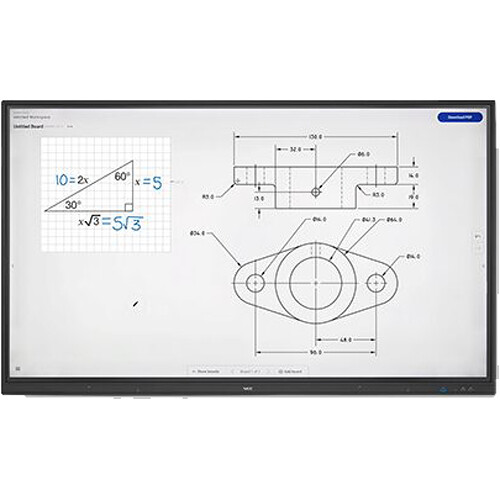 NEC 65" 4K UHD Collaborative Touchscreen Display - NEC