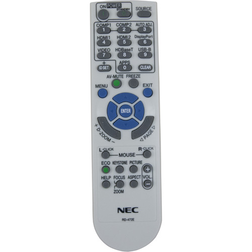 NEC RMT-PJ38 Replacement Remote Control for P-Series Projectors - NEC