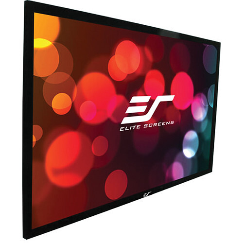 Elite ER110WH1-A1080P3 Sable Frame/Fixed Frame 110"/16:9 - A1080P3 Sound Transparent Perforated Weave - Elite Screens Inc.