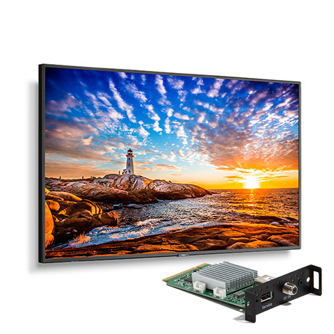 NEC P555-MPi4E 55" Wide Color Gamut Ultra High Definition Professional Display with integrated SoC MediaPlayer with CMS platform -