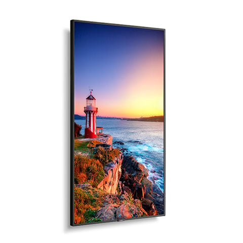 NEC P555-MPi4E 55" Wide Color Gamut Ultra High Definition Professional Display with integrated SoC MediaPlayer with CMS platform -