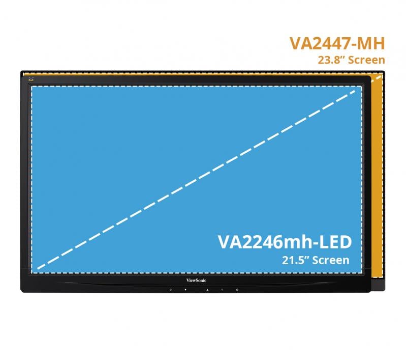 Viewsonic VA2447-MH 24" Display, MVA Panel, 1920 x 1080 Resolution - ViewSonic Corp.