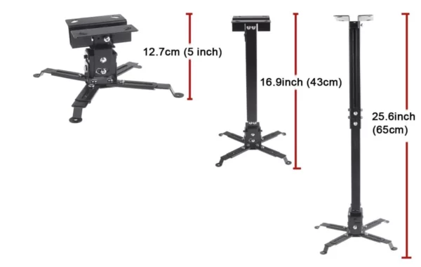 SkyRail Adjustable Sliding Ceiling Projector Mount for Golf Simulators - Image 4