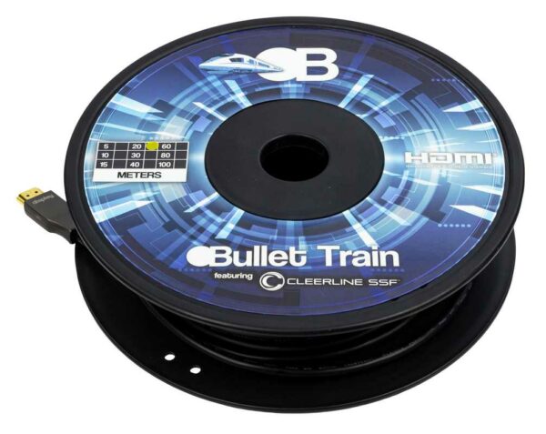 Bullet Train AC-BTSSF-10KUHD-80 80 Meter AOC Active Optical Cable w/ 48Gbps Optics & Cleerline SSF Fiber Inside, CL2/3, Plenum, UL (262.47 FT) - Bullet Train