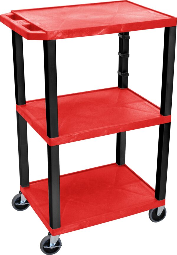 Luxor WT42R-B Red 4ft Tuffy Cart With Black - Luxor