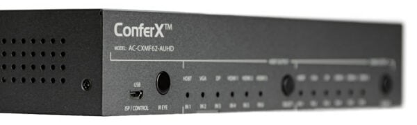 AVPro Edge AC-CXMF62-AUHD 6x2 Audio/Video Matrix Switcher with HDBaseT/HDMI/VGA/DisplayPort Input/Output Options -