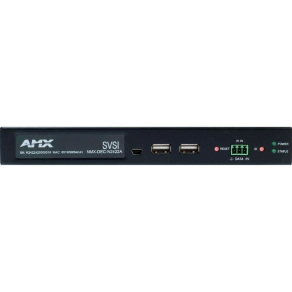 AMX FGN2422A-SA N2400 Series JPEG2000 stand-alone 4K Decoder 4K 60 4:4:4 w/(1) SFP fiber - AMX