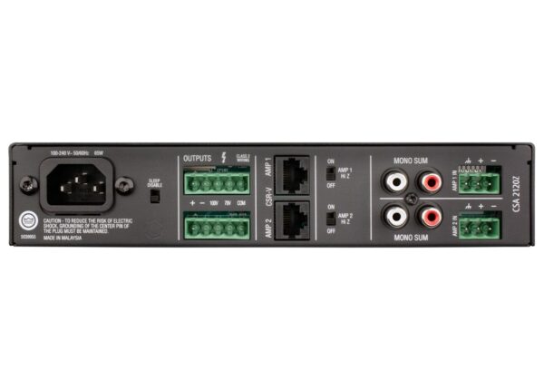 JBL NCSA2120Z-U-US Commercial CSA 2120Z - amplifier - JBL Professional