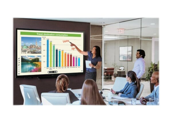 Sharp PN-L751H 75" Aquos Board 4K Ultra-HD Interactive Display System with 20-Point InGlassTM Multi-Touch Screen - Sharp Electronics Corp.