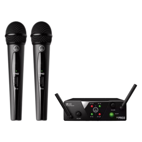 AKG WMS40 Mini Dual Vocal Set Wireless Microphone System - AKG