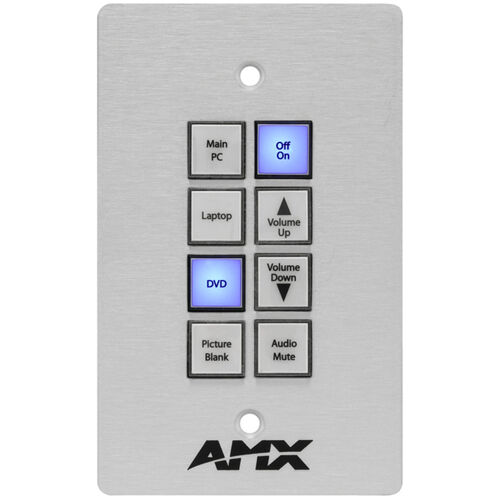 AMX FG1010-325-BLFX DXLink Multi-Format Decor Style Wallplate Transmitter - AMX