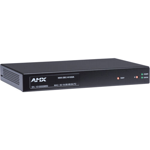AMX FGN1222A-SA SVSI Stand-alone Minimal Compression VoIP Decoder w/(2)RJ45 network port - AMX