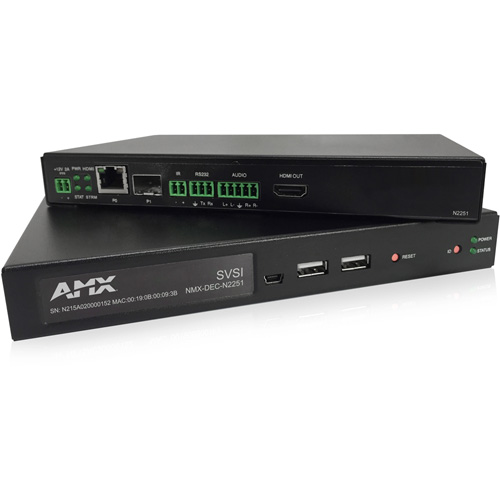 AMX FGN2251-CD JPEG 2000 4K UHD Video over IP Decoder with KVM, Card -