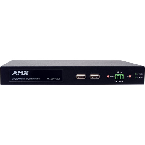AMX FGN2322-SA FGN2300 Series 4K UHD Video over IP Stand Alone Decoder with KVM, PoE - AMX