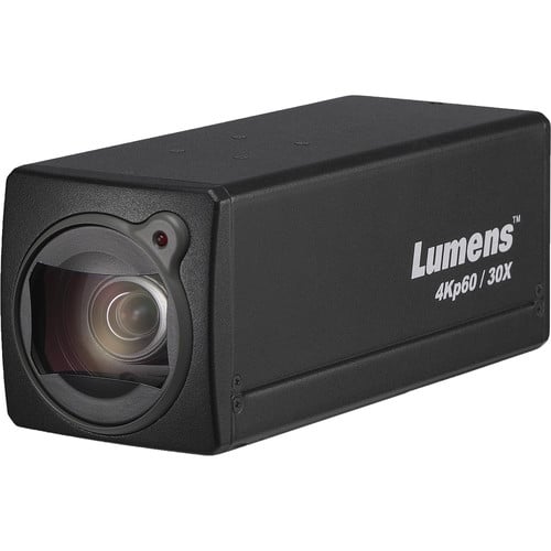 Lumens 4K Box Cam 30X Opticial Zoom (Black) - Lumens