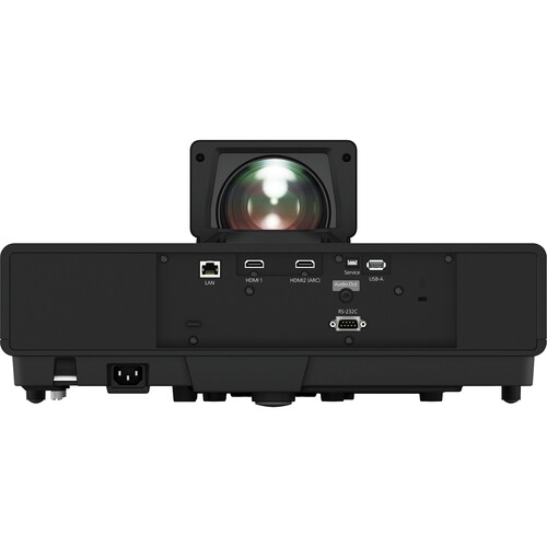Epson 100" EpiqVision Ultra LS500 4000-Lumen Pixel-Shift 4K UHD 3LCD Laser Projector TV System with 100" Screen (Black Projector) - Epson